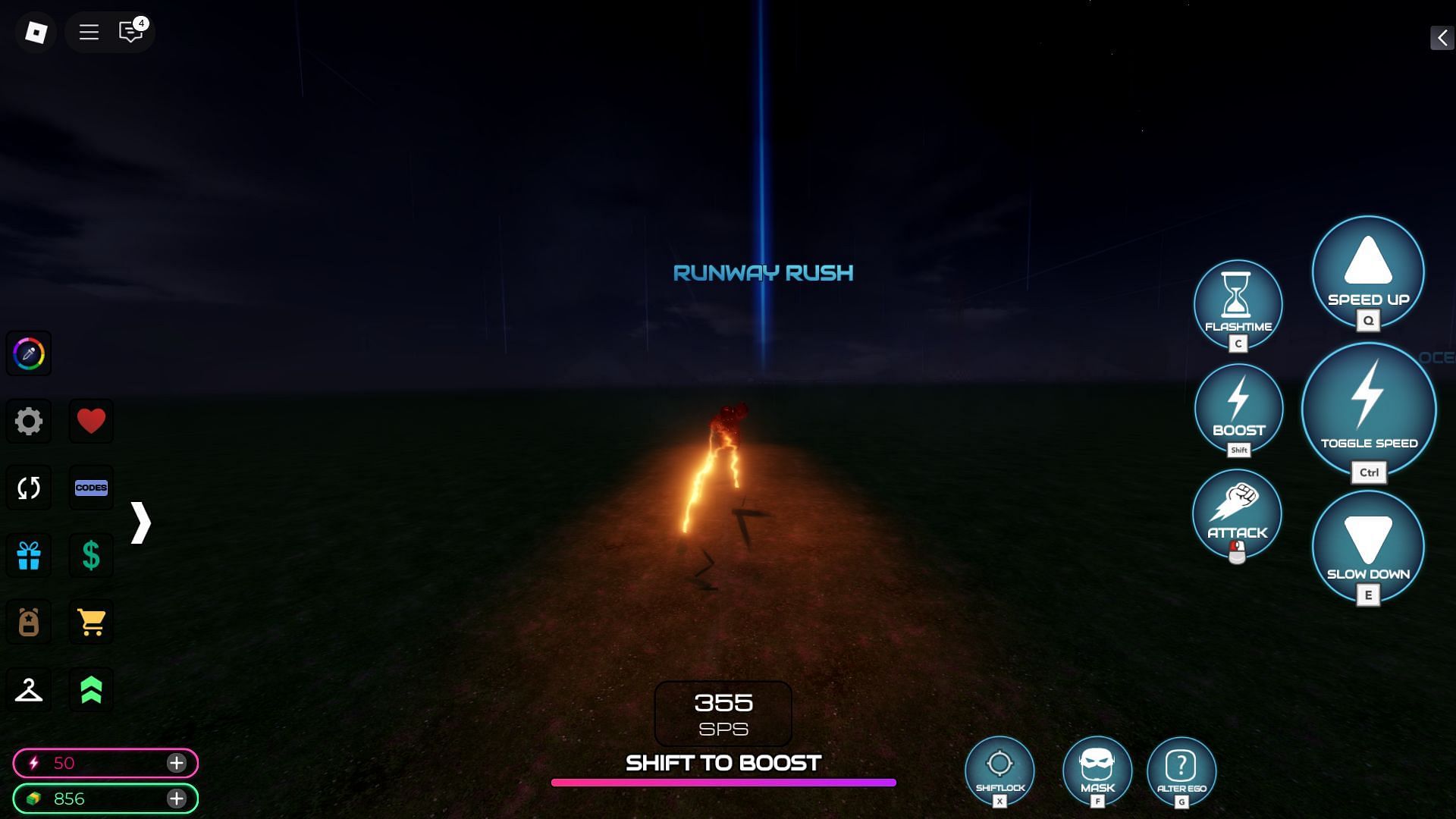 Moving toward Runway Rush (Image via Roblox)